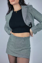 Jupe short Pied-de-poule