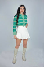 Cardigan NORA - Vert Menthe